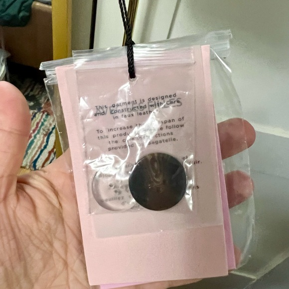 Anthropologie Faux Leather Crop Trench Coat - Picture 6 of 6